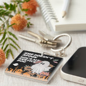 Matching Spook Ghost & Pumpkin Service Dog Schlüsselanhänger (Vorderseite rechts)