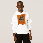 Matching Spooky Bats Moderne glückliche Halloween- Hoodie (Vorne ganz)