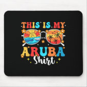 Matching Summer Family Vacation Beach Tour Aruba Mousepad (Vorne)