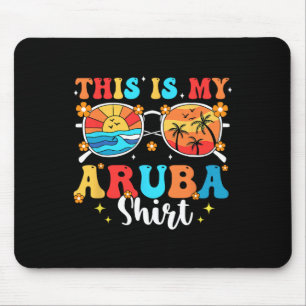 Matching Summer Family Vacation Beach Tour Aruba Mousepad