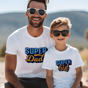 Matching Super Vater & Super Kid Sidekick Father S Tri-Blend Shirt