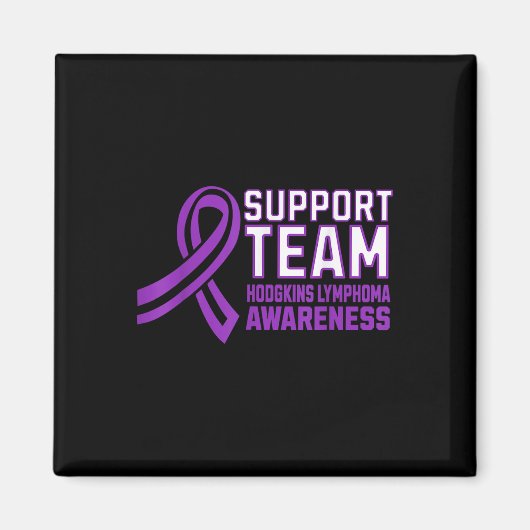 Matching Support Team Hodgkins Lymphoma Awareness Magnet (Vorne)
