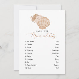 Matching the Mama and Baby Seashell Baby Shower Ga