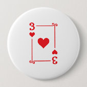 Matching Three Hearts Anzug Playing Cards Modern 3 Button (Vorderseite)