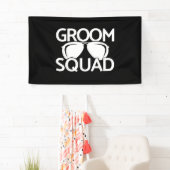 Matching Trauzeuge Group Bachelor Party Squad Banner (Insitu)