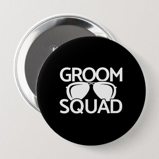 Matching Trauzeuge Group Bachelor Party Squad Button (Vorne & Hinten)