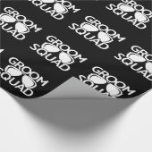 Matching Trauzeuge Group Bachelor Party Squad Geschenkpapier (Ecke)