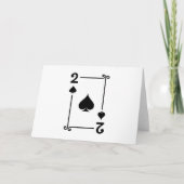 Matching Two Spades Anzug Playing Cards Modern 2 Karte (Vorderseite)