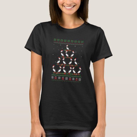 Matching Ugly Christmas Ornament Decor Xmas Puffin T-Shirt (Vorderseite)