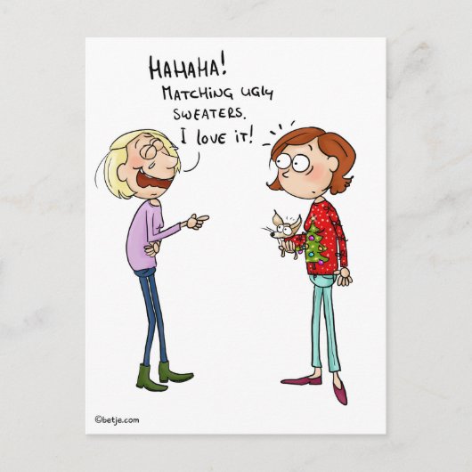 Matching Ugly Postkarte (Vorderseite)
