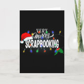 Matching Very Merry Scrapbooking Christmas Karte (Vorderseite)