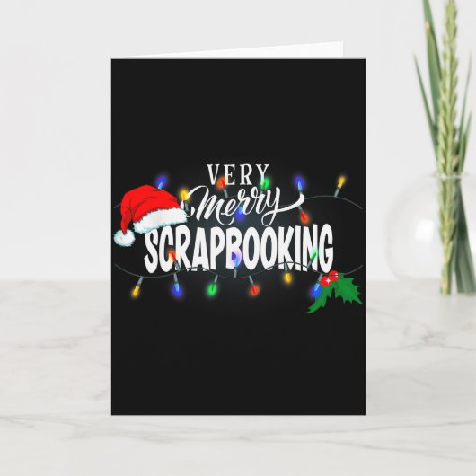Matching Very Merry Scrapbooking Christmas  Karte (Vorderseite)