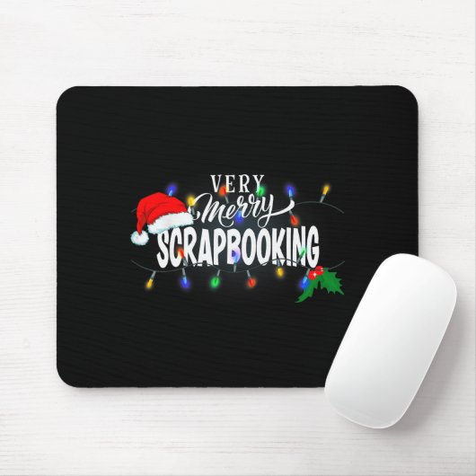 Matching Very Merry Scrapbooking Christmas  Mousepad (Mit Mouse)
