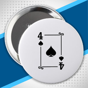 Matching Vier Spades Anzug Playing Cards Modern 4 Button