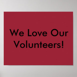Matching volunteer poster