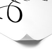 Matching Vorbereitung für die Hochzeitsbride und G Poster (Ecke)