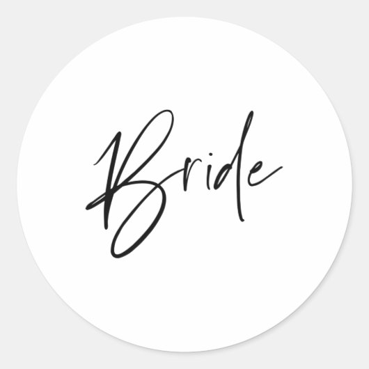 Matching Vorbereitung für die Hochzeitsbride und G Runder Aufkleber (Vorderseite)