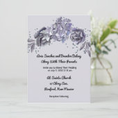 Matching Wedding Einladung Slate BlueEinladung (Stehend Vorderseite)