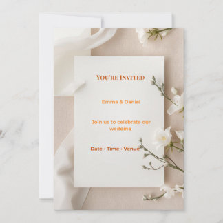 Matching Wedding Invitation RSVP and Thank You Car Einladung
