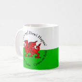 Matching Welsh Dragon St David's Day Kaffeetasse (Vorderseite Links)
