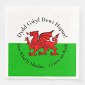 Matching Welsh Dragon St David's Day Serviette (Vorderseite)