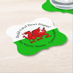 Matching Welsh Dragon St David's Day Untersetzer