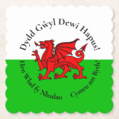 Matching Welsh Dragon St David's Day Untersetzer (Vorderseite)