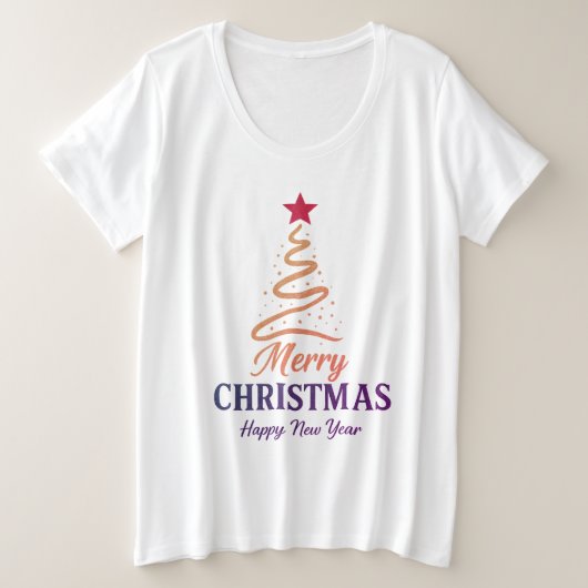 Matching Xmas Tree Shirt & 2-in-1 Xmas Message Gif (Design vorne)