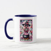 Matchmaker Skeleton Funny Tarot Card Tasse (Links)