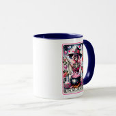 Matchmaker Skeleton Funny Tarot Card Tasse (VorderseiteRechts)