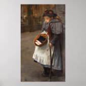 Matchstick Girl Poor Mit Behinderung Markets on St Poster (Vorne)