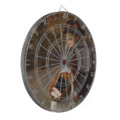 Matchstick Girl Poor Street Urchin Urban Poverty Dartscheibe (Vorderseite Links)