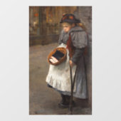 Matchstick Girl Poor Street Urchin Urban Poverty Fensteraufkleber (Blatt)