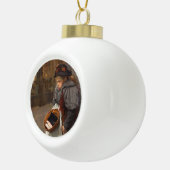 Matchstick Girl Poor Street Urchin Urban Poverty Keramik Kugel-Ornament (Rechts)