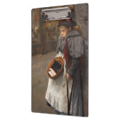 Matchstick Girl Poor Street Urchin Urban Poverty Klemmbrett (Links)