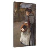 Matchstick Girl Poor Street Urchin Urban Poverty Klemmbrett (Rechts)