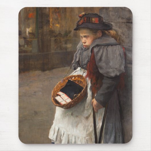 Matchstick Girl Poor Street Urchin Urban Poverty Mousepad (Vorne)