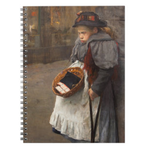 Matchstick Girl Poor Street Urchin Urban Poverty Notizblock