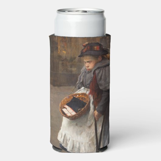 Matchstick Girl Poor Street Urchin Urban Poverty Selters Dosenkühler (Seltzer Rückseite)