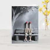 Matchsticks Jubiläum Karte (Gelbe Blume)