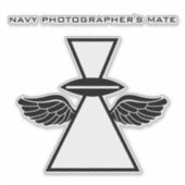 Mate der Navy Fotografen IFGA/Flügel Vinyl Sticker (Vorderseite)