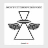 Mate der Navy Fotografen IFGA/Flügel Vinyl Sticker (Blatt)