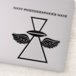 Mate der Navy Fotografen IFGA/Flügel Vinyl Sticker