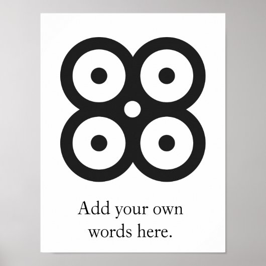 MATE MASIE | Symbol der Weisheit, der Wissenskluft Poster (Vorne)