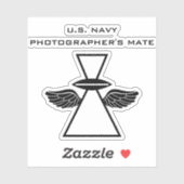 Mate Vinyl Sticker, US-Navy-Fotograf Aufkleber (Blatt)