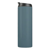 Mated Elegance - Slate Blue individuell anpassbar Thermosbecher (Nach rechts gedreht)