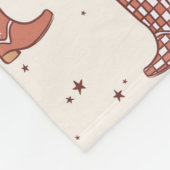 Mated Pastels Weihnachtsfeiertag Western Boots Nie Fleecedecke (Ecke)