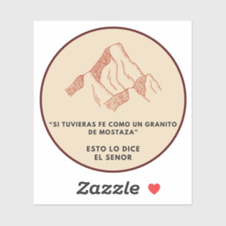 Mateo 17:20 aufkleber