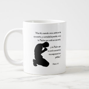 MATEO 6 : 6 TEXTO DE LA BIBLIA ORAR Jumbo-Tasse