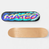 MATEO Maßgeschneidertes Graffiti-Skateboard Skateboard (Horizontal)